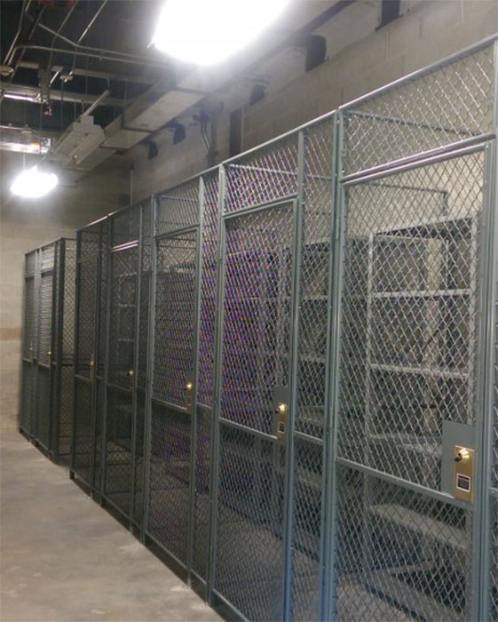 Woven Wire Mesh Storage Lockers